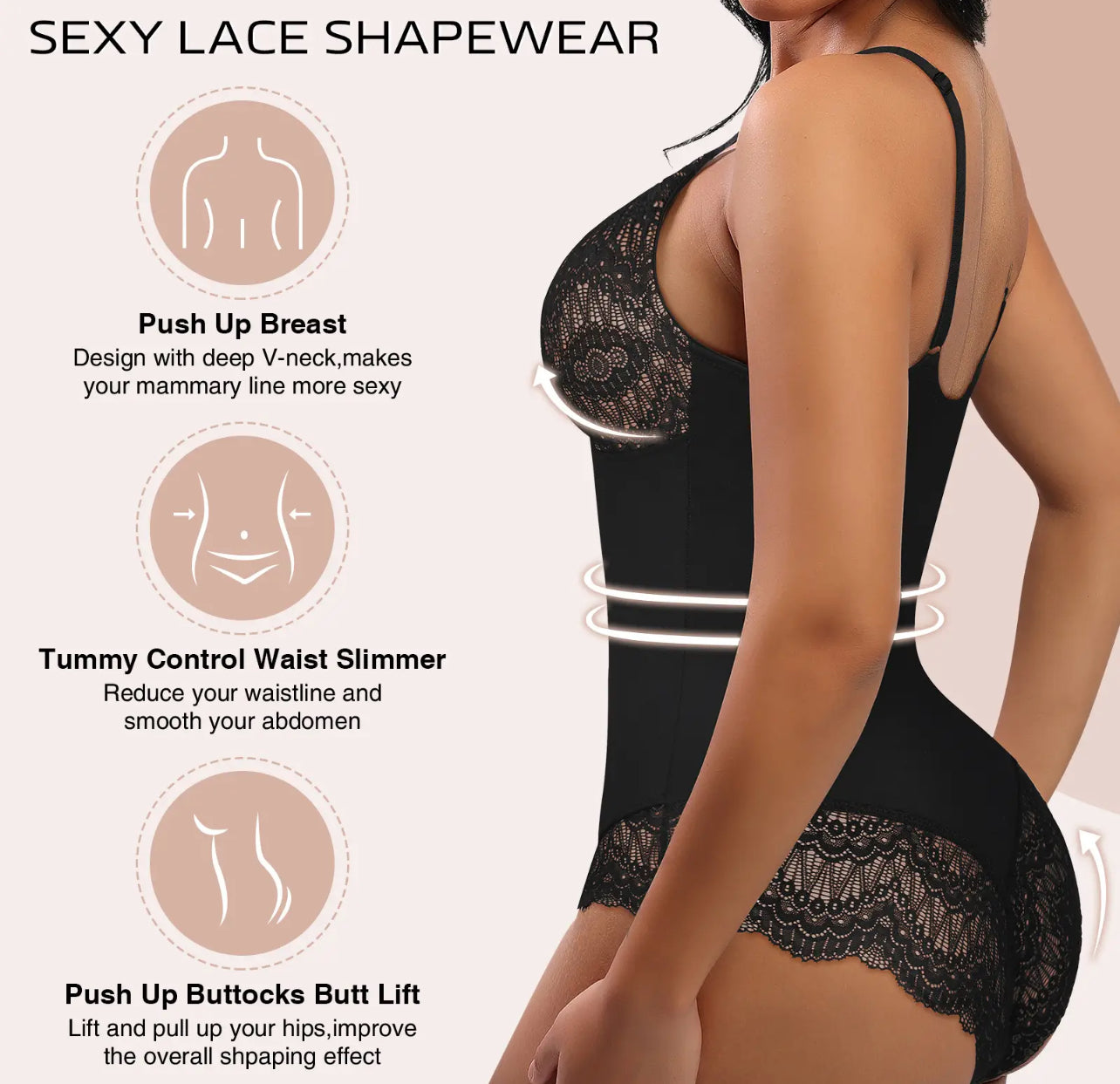 Faja Encaje Bodysuit